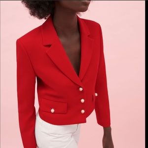 Zara  Red Blazer